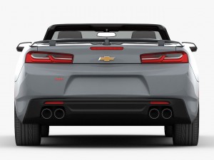chevrolet camaro ss convertible 2016 detailed interior 3D Модель