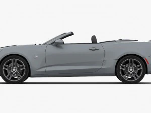chevrolet camaro ss convertible 2016 detailed interior 3D Model