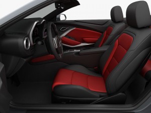 chevrolet camaro ss convertible 2016 detailed interior 3D Модель