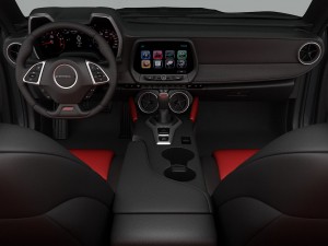 chevrolet camaro ss convertible 2016 detailed interior 3D Модель