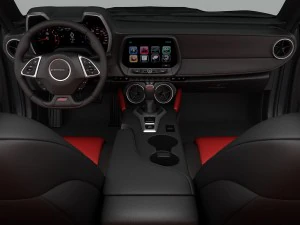 chevrolet camaro ss convertible 2016 detailed interior 3D Model