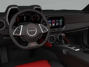 chevrolet camaro ss convertible 2016 detailed interior 3D Model