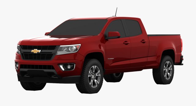 chevrolet colorado crew cab long box 3D Model .c4d .max .obj .3ds .fbx .stl .blend 