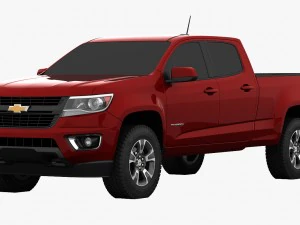chevrolet colorado cabine double caisse longue Modèle 3D