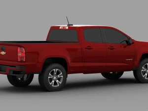 chevrolet colorado crew cab long box 3D Model