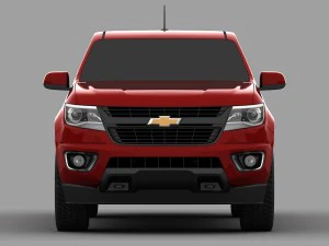 chevrolet colorado crew cab long box 3D Model