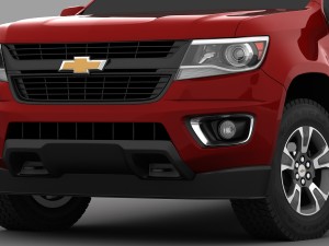 chevrolet colorado crew cab long box 3D Model