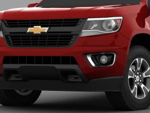 chevrolet colorado crew cab long box 3D Model