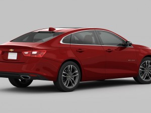 chevrolet malibu 2016 detailed interior 3D 모델