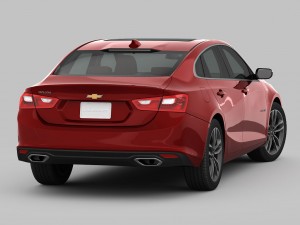 chevrolet malibu 2016 detailed interior 3D 모델