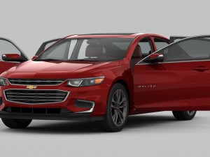 chevrolet malibu 2016 detailed interior 3D 모델