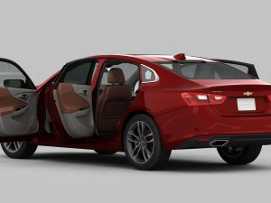 chevrolet malibu 2016 interior detalhado Modelo 3D