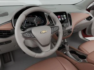 chevrolet malibu 2016 interior detalhado Modelo 3D