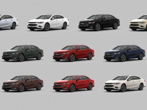 chevrolet malibu 2016 detailed interior 3D 모델