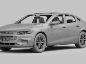 chevrolet malibu 2016 interior detalhado Modelo 3D