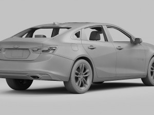chevrolet malibu 2016 detailed interior 3D 모델