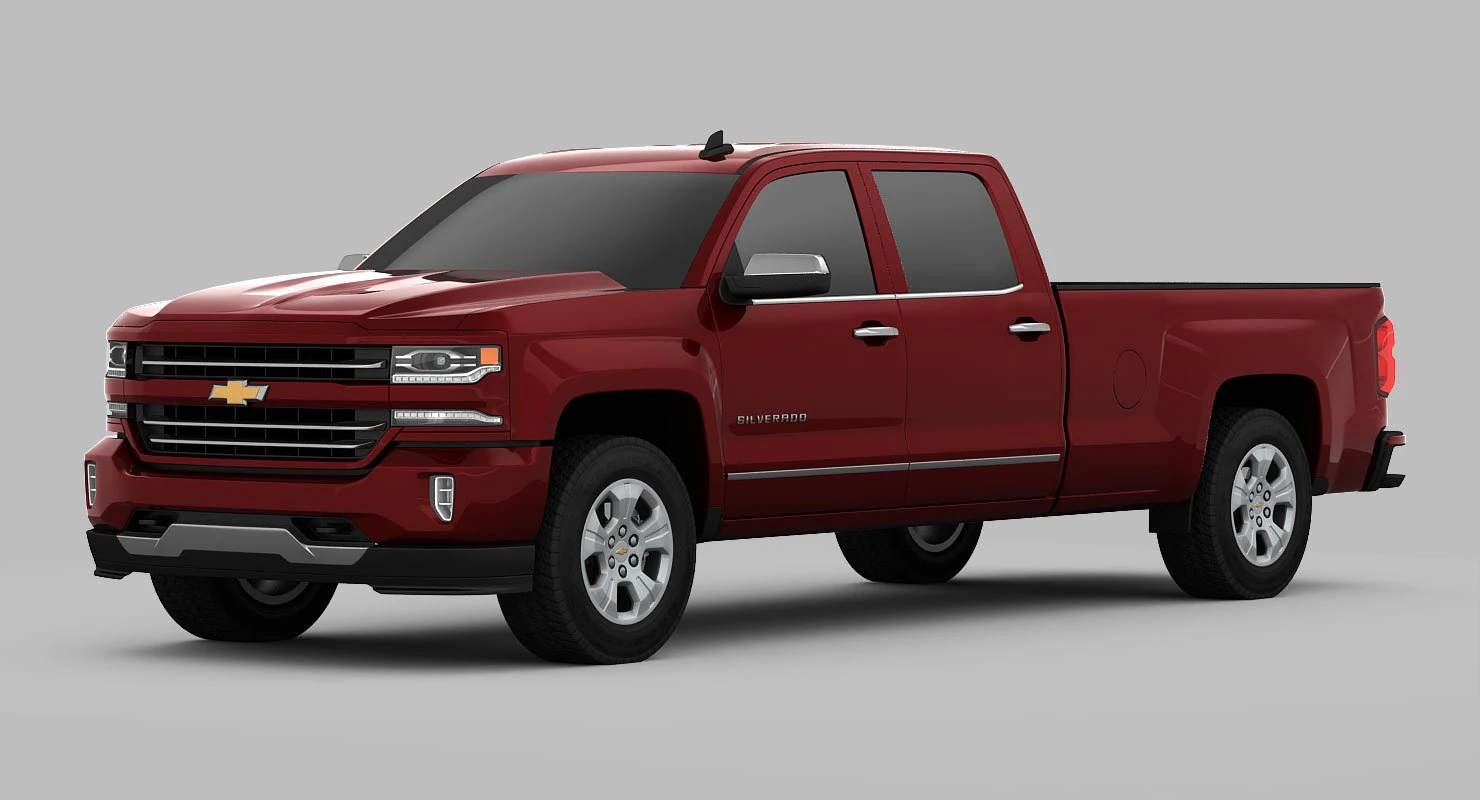 chevrolet silverado 1500 2016 3D Model .c4d .max .obj .3ds .fbx .stl .blend 