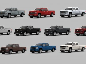 chevrolet silverado 1500 2016 3D Model