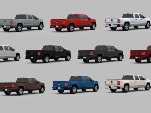 chevrolet silverado 1500 2016 Modèle 3D