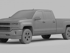 chevrolet silverado 1500 2016 Modèle 3D