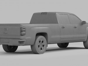 chevrolet silverado 1500 2016 Modèle 3D