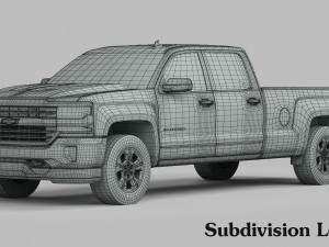 chevrolet silverado 1500 2016 Modèle 3D