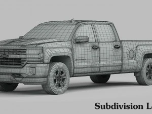 chevrolet silverado 1500 2016 3D Model
