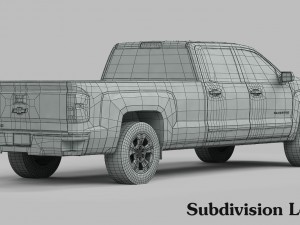 chevrolet silverado 1500 2016 Modèle 3D
