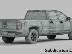 chevrolet silverado 1500 2016 Modèle 3D