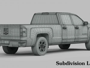 chevrolet silverado 1500 2016 3D Model