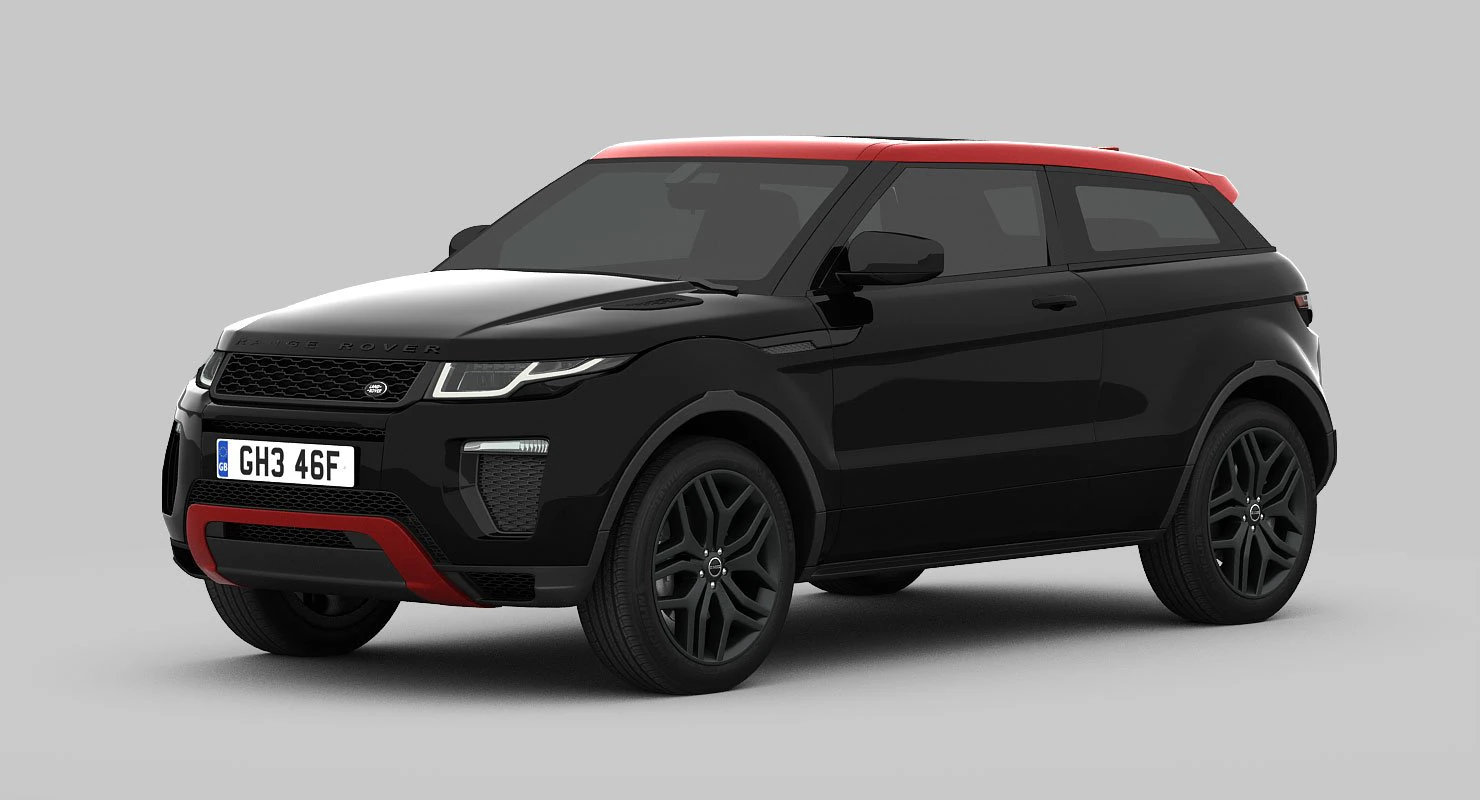 range rover evoque ember edition 2017 3D Model .c4d .max .obj .3ds .fbx .stl .blend