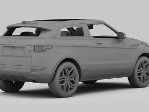 range rover evoque ember edition 2017 3D 模型