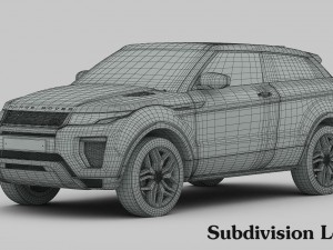 range rover evoque ember edition 2017 3D 模型
