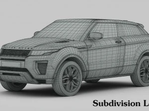 range rover evoque ember edition 2017 3D Model