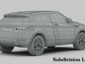 range rover evoque ember edition 2017 3D Model