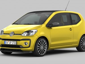 volkswagen up 2017 detailed interior 3D 모델