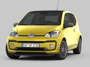 volkswagen up 2017 detailed interior 3D Model