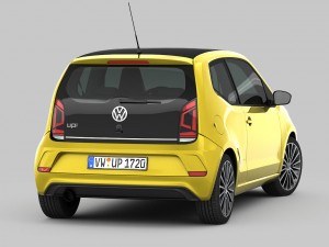 volkswagen up 2017 detailed interior 3D Model