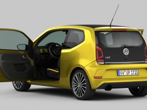 volkswagen up 2017 detailed interior 3D Model
