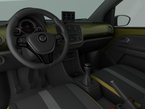 volkswagen up 2017 detailed interior 3D Model
