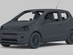 volkswagen up 2017 detailed interior 3D Model