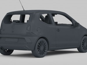 volkswagen up 2017 detailed interior 3D Model