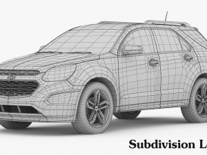 chevrolet equinox 2016 3Dモデル