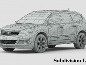 chevrolet traverse 2016 3D Model