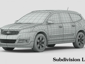 chevrolet traversa 2016 Modello 3D