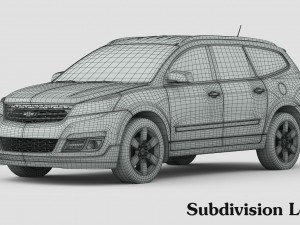 chevrolet traverse 2016 3D Model