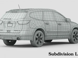 chevrolet traversa 2016 Modello 3D