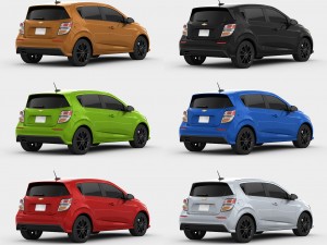 chevrolet sonic hatchback 2017 3Dモデル