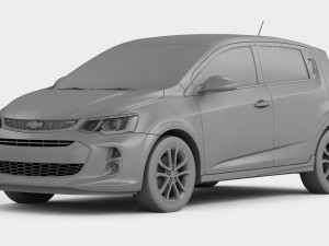 chevrolet sonic hatchback 2017 3Dモデル