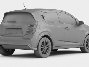 chevrolet sonic hatchback 2017 3Dモデル